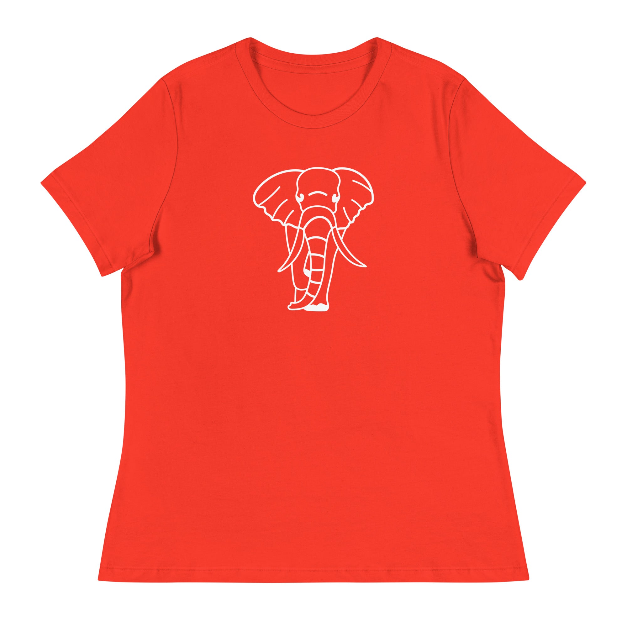 Elephant Walking-Women's Relaxed T-Shirt