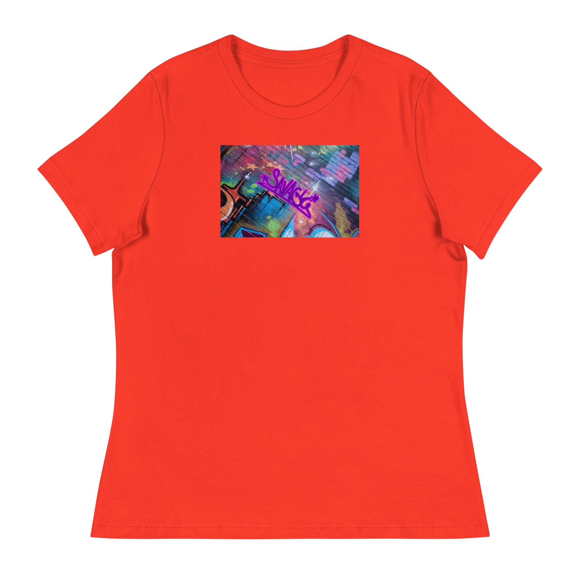 savage.graffiti-Women's Relaxed T-Shirt