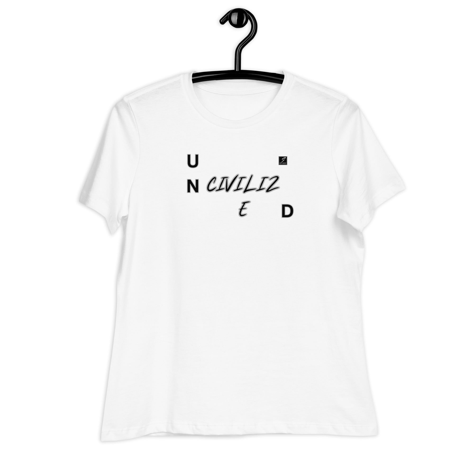 uncivilized, scattered-Women's Relaxed T-Shirt